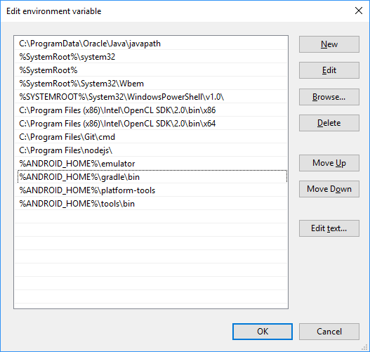 Windows Path environment variable